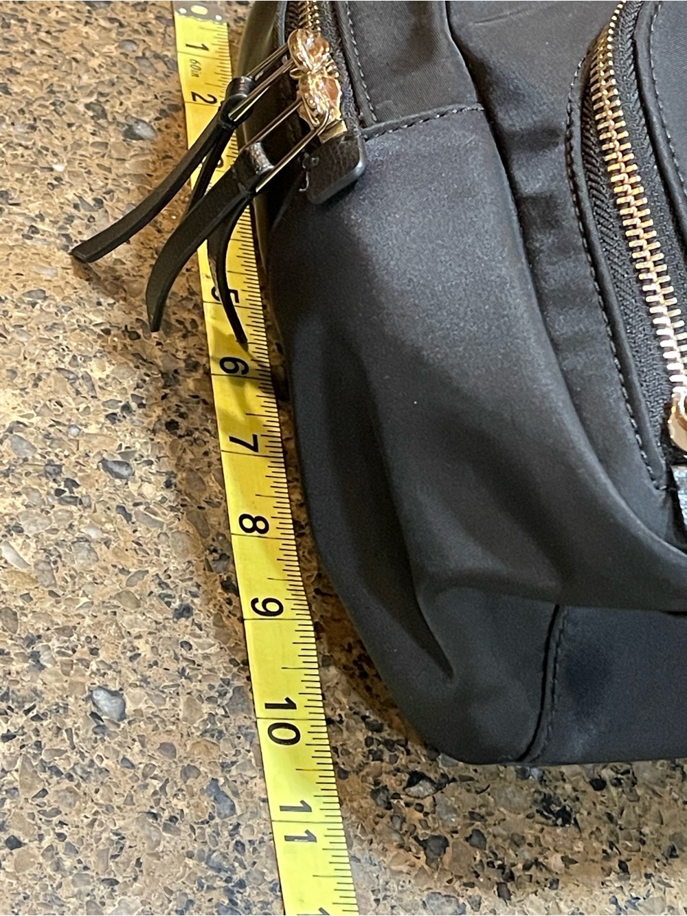 kate spade Retro Modern Black Dawn Medium Backpack Nylon Lightweight Coquette - Picture 12 of 15
